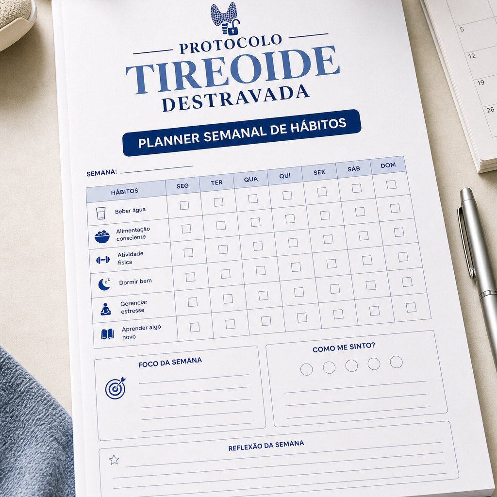 Mockup do Planner de Aplicação Semanal